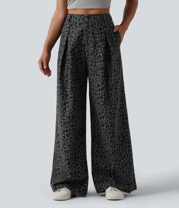 Noir Lynx | Wide Leg Trousers