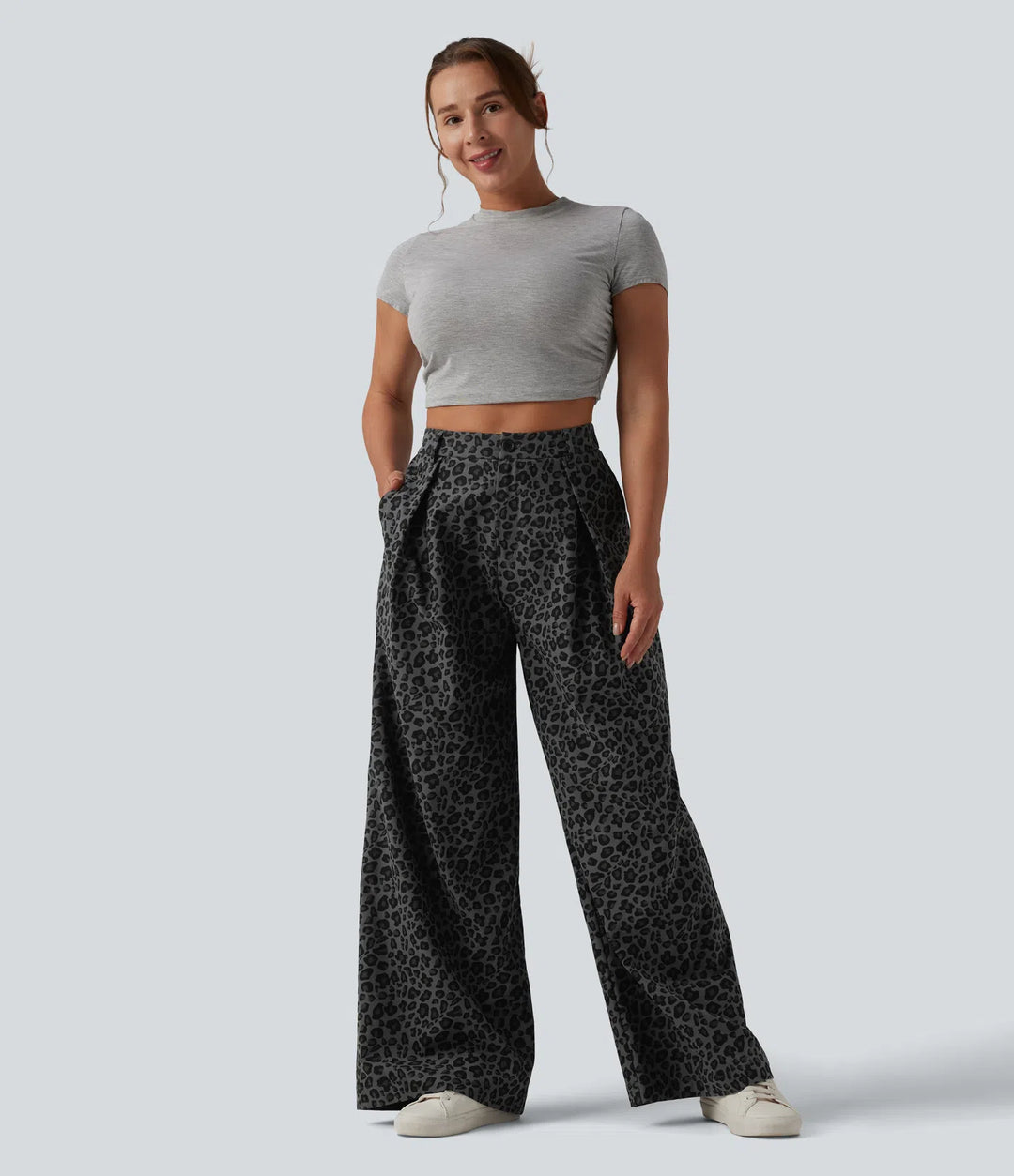 Noir Lynx | Wide Leg Trousers