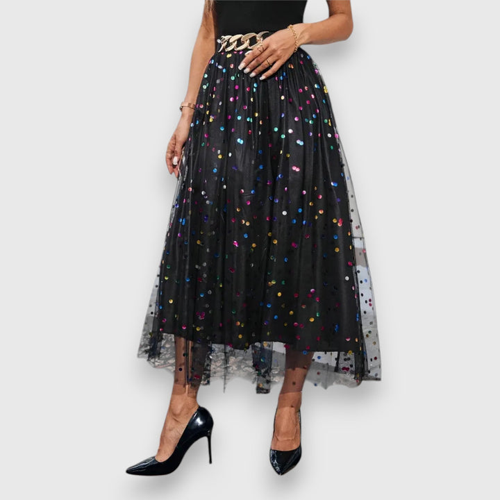 Leonie | Colorful Polka Dot Skirt