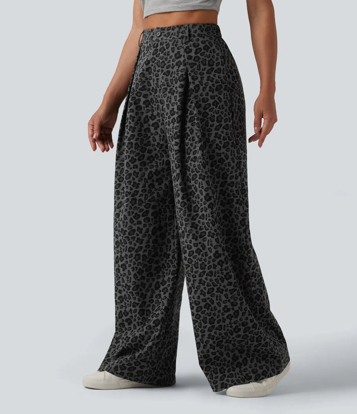 Noir Lynx | Wide Leg Trousers