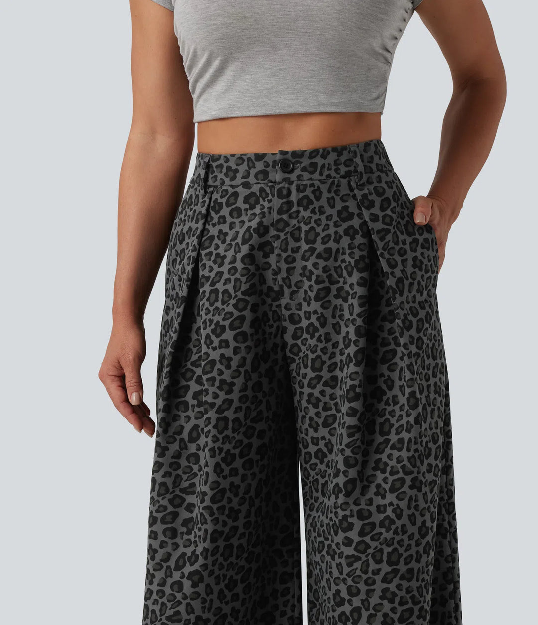 Noir Lynx | Wide Leg Trousers
