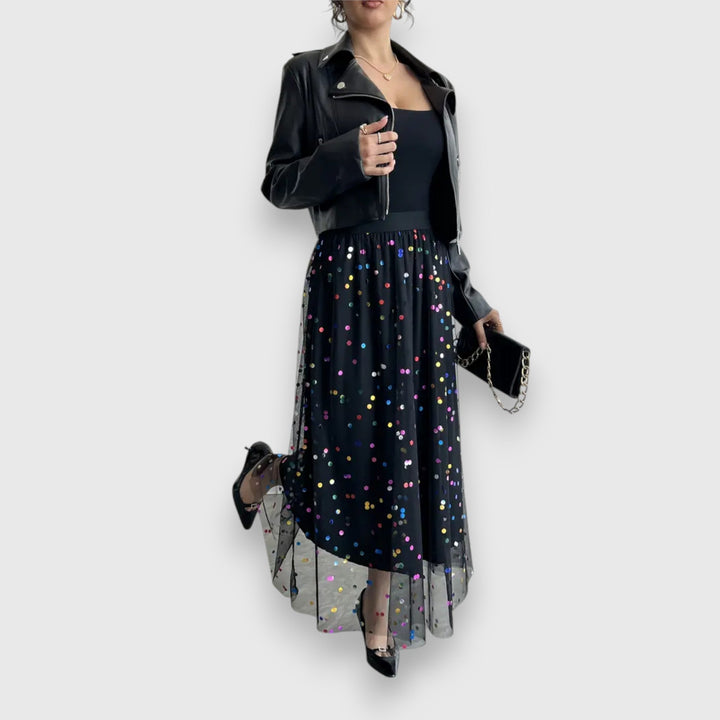 Leonie | Colorful Polka Dot Skirt