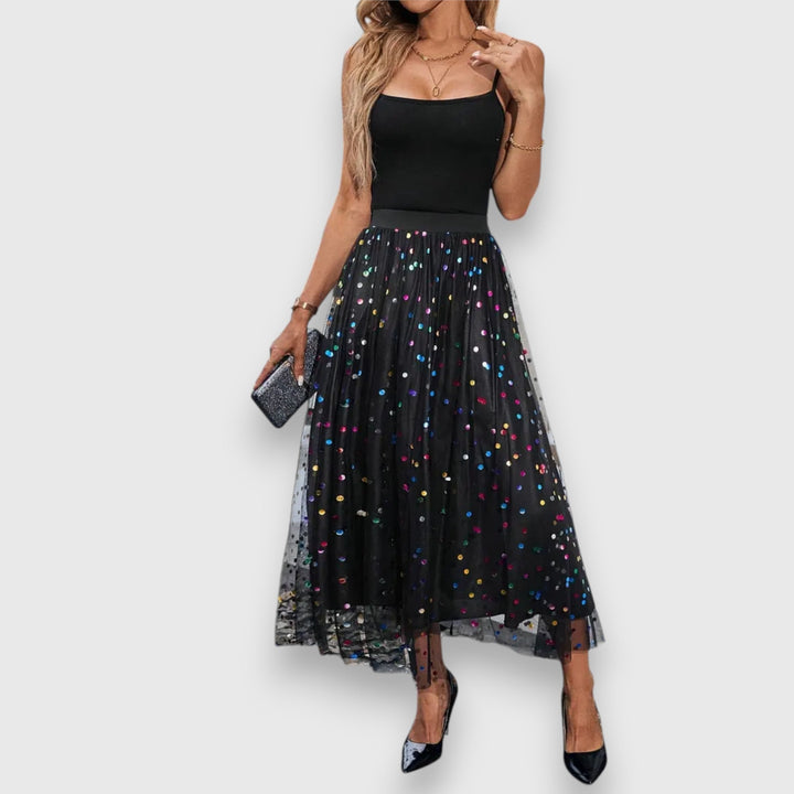 Leonie | Colorful Polka Dot Skirt